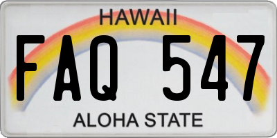 HI license plate FAQ547
