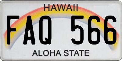 HI license plate FAQ566