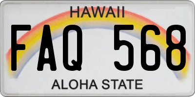 HI license plate FAQ568