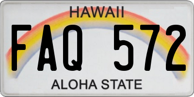 HI license plate FAQ572