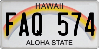 HI license plate FAQ574