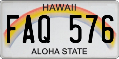 HI license plate FAQ576