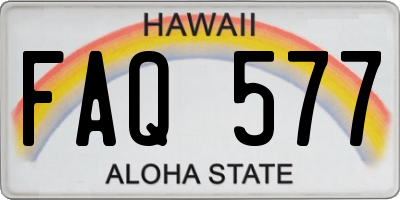 HI license plate FAQ577