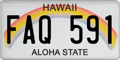 HI license plate FAQ591