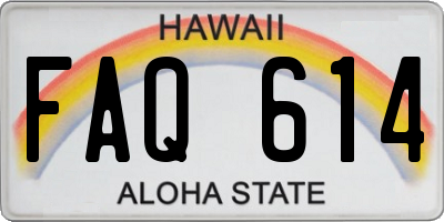 HI license plate FAQ614