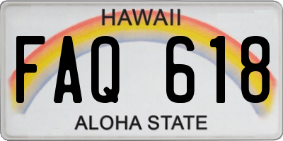HI license plate FAQ618