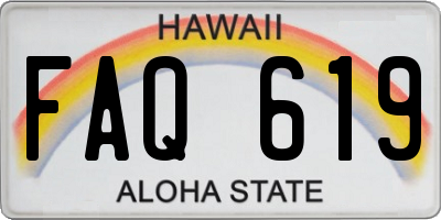 HI license plate FAQ619