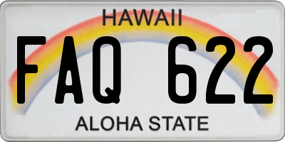 HI license plate FAQ622