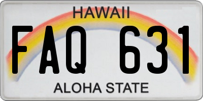HI license plate FAQ631