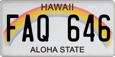 HI license plate FAQ646