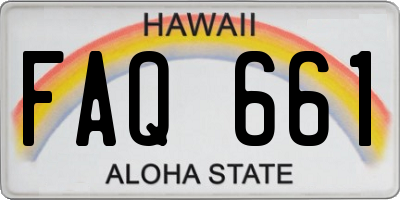 HI license plate FAQ661