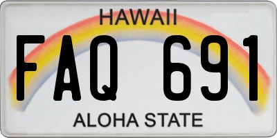 HI license plate FAQ691