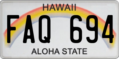 HI license plate FAQ694