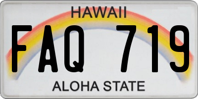 HI license plate FAQ719