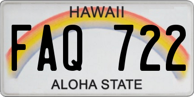 HI license plate FAQ722
