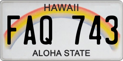HI license plate FAQ743