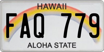 HI license plate FAQ779