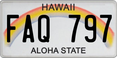 HI license plate FAQ797