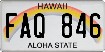 HI license plate FAQ846