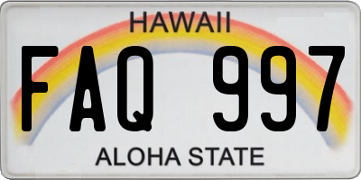HI license plate FAQ997