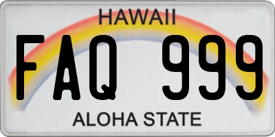 HI license plate FAQ999