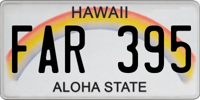 HI license plate FAR395