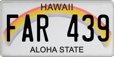 HI license plate FAR439