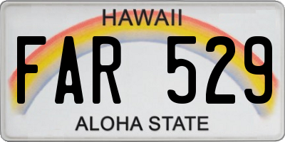 HI license plate FAR529