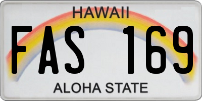HI license plate FAS169