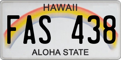 HI license plate FAS438
