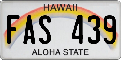 HI license plate FAS439