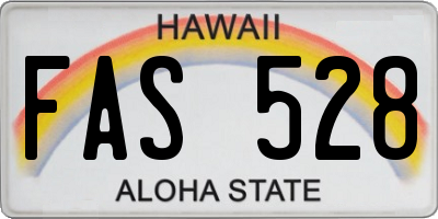 HI license plate FAS528