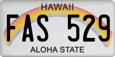 HI license plate FAS529