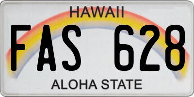 HI license plate FAS628
