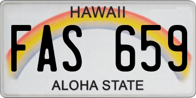HI license plate FAS659