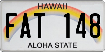 HI license plate FAT148