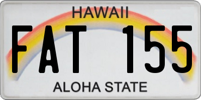 HI license plate FAT155