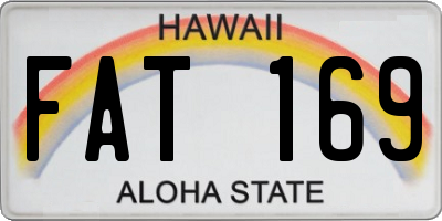 HI license plate FAT169