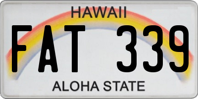 HI license plate FAT339