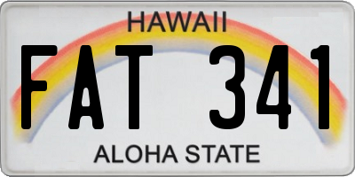 HI license plate FAT341