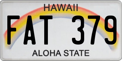 HI license plate FAT379