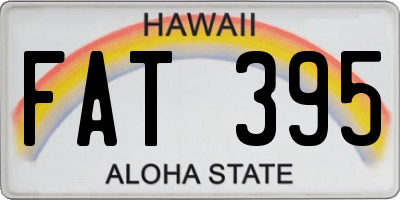HI license plate FAT395