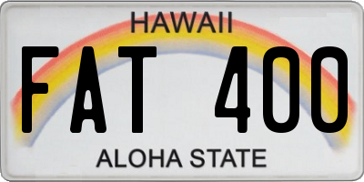 HI license plate FAT400