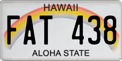 HI license plate FAT438