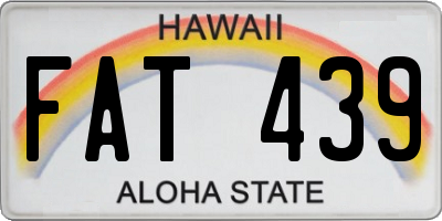 HI license plate FAT439