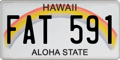 HI license plate FAT591