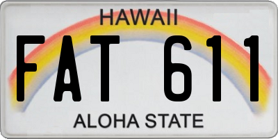 HI license plate FAT611