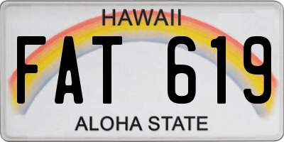 HI license plate FAT619