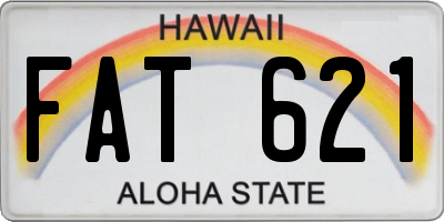 HI license plate FAT621