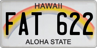 HI license plate FAT622
